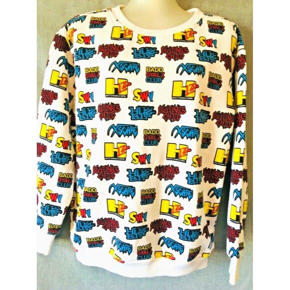 Hlzblz Women's Sweatshirt Pullover Crew Neck Fleeced Long Sleeves Pockets Size M - Picture 2 of 10